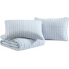 image:imageNautica  Queen Quilt Set Reversible Bedding with Matching Shams Stripe Room Decor Lightweight Bed Set College Dorm Room Essentials Coleridge BlueColeridge Stripe Light Blue