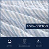 image:imageNautica  Queen Quilt Set Reversible Bedding with Matching Shams Stripe Room Decor Lightweight Bed Set College Dorm Room Essentials Coleridge BlueColeridge Stripe Light Blue