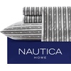 image:imageNautica  Sheet Set Breathable amp Cooling Microfiber Bedding with Matching Pillowcase Deep Pocket Fully Elasticized Nantucket Lobster Ocean Breeze Blue TwinStriped Nautica Logo Grey