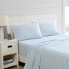 image:imageNautica  Sheet Set Breathable amp Cooling Microfiber Bedding with Matching Pillowcase Deep Pocket Fully Elasticized Nantucket Lobster Ocean Breeze Blue TwinLinearly Waves Ocean Breeze Blue
