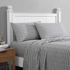 image:imageNautica  Sheet Set Breathable amp Cooling Microfiber Bedding with Matching Pillowcase Deep Pocket Fully Elasticized Nantucket Lobster Ocean Breeze Blue TwinStriped Nautica Logo Grey