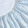 image:imageNautica  Sheet Set Breathable amp Cooling Microfiber Bedding with Matching Pillowcase Deep Pocket Fully Elasticized Nantucket Lobster Ocean Breeze Blue TwinLinearly Waves Ocean Breeze Blue
