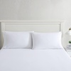 image:imageNautica  Standard Pillowcase Set Crisp Cotton Percale Bedding with Envelope Closure Lightweight Striped Room Decor College Dorm Room Essentials Beaux Stripe Blue Set of 2Solid White