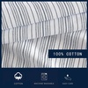 image:imageNautica  Standard Pillowcase Set Crisp Cotton Percale Bedding with Envelope Closure Lightweight Striped Room Decor College Dorm Room Essentials Beaux Stripe Blue Set of 2Beaux Stripe Blue