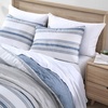 image:imageNautica  Standard Quilted Sham Yarn Dyed Cotton Bedding with Reversible Plaid Design Lightweight Pillowcase College Dorm Room Essentials Adelson BlueBay Shore Navy