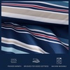 image:imageNautica  Standard Quilted Sham Yarn Dyed Cotton Bedding with Reversible Plaid Design Lightweight Pillowcase College Dorm Room Essentials Adelson BlueColton Blue