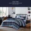 image:imageNautica  Standard Quilted Sham Yarn Dyed Cotton Bedding with Reversible Plaid Design Lightweight Pillowcase College Dorm Room Essentials Adelson BlueColton Blue