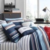 image:imageNautica  Standard Quilted Sham Yarn Dyed Cotton Bedding with Reversible Plaid Design Lightweight Pillowcase College Dorm Room Essentials Adelson BlueColton Blue
