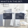 image:imageNautica  Standard Quilted Sham Yarn Dyed Cotton Bedding with Reversible Plaid Design Lightweight Pillowcase College Dorm Room Essentials Adelson BlueHeathered Block Flagstone