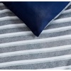 image:imageNautica  Standard Quilted Sham Yarn Dyed Cotton Bedding with Reversible Plaid Design Lightweight Pillowcase College Dorm Room Essentials Adelson BlueHeathered Block Flagstone