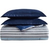 image:imageNautica  Standard Quilted Sham Yarn Dyed Cotton Bedding with Reversible Plaid Design Lightweight Pillowcase College Dorm Room Essentials Adelson BlueHeathered Block Flagstone