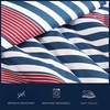 image:imageNautica  Standard Quilted Sham Yarn Dyed Cotton Bedding with Reversible Plaid Design Lightweight Pillowcase College Dorm Room Essentials Adelson BlueKennedy Stripe Navy