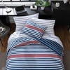 image:imageNautica  Standard Quilted Sham Yarn Dyed Cotton Bedding with Reversible Plaid Design Lightweight Pillowcase College Dorm Room Essentials Adelson BlueKennedy Stripe Navy