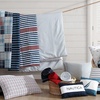 image:imageNautica  Standard Quilted Sham Yarn Dyed Cotton Bedding with Reversible Plaid Design Lightweight Pillowcase College Dorm Room Essentials Adelson BlueKennedy Stripe Navy