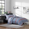 image:imageNautica  Standard Quilted Sham Yarn Dyed Cotton Bedding with Reversible Plaid Design Lightweight Pillowcase College Dorm Room Essentials Adelson BlueKennedy Stripe Navy
