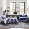 image:imageNautica  Standard Quilted Sham Yarn Dyed Cotton Bedding with Reversible Plaid Design Lightweight Pillowcase College Dorm Room Essentials Adelson BlueLongpoint Blue