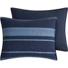 image:imageNautica  Standard Quilted Sham Yarn Dyed Cotton Bedding with Reversible Plaid Design Lightweight Pillowcase College Dorm Room Essentials Adelson BlueLongpoint Blue