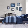 image:imageNautica  Standard Quilted Sham Yarn Dyed Cotton Bedding with Reversible Plaid Design Lightweight Pillowcase College Dorm Room Essentials Adelson BlueLongpoint Blue