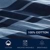 image:imageNautica  Standard Quilted Sham Yarn Dyed Cotton Bedding with Reversible Plaid Design Lightweight Pillowcase College Dorm Room Essentials Adelson BlueLongpoint Navy