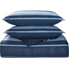 image:imageNautica  Standard Quilted Sham Yarn Dyed Cotton Bedding with Reversible Plaid Design Lightweight Pillowcase College Dorm Room Essentials Adelson BlueNavyBlue