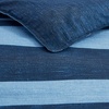 image:imageNautica  Standard Quilted Sham Yarn Dyed Cotton Bedding with Reversible Plaid Design Lightweight Pillowcase College Dorm Room Essentials Adelson BlueNavyBlue