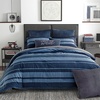 image:imageNautica  Standard Quilted Sham Yarn Dyed Cotton Bedding with Reversible Plaid Design Lightweight Pillowcase College Dorm Room Essentials Adelson BlueNavyBlue