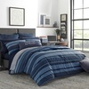 image:imageNautica  Standard Quilted Sham Yarn Dyed Cotton Bedding with Reversible Plaid Design Lightweight Pillowcase College Dorm Room Essentials Adelson BlueNavyBlue