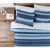 image:imageNautica  Standard Quilted Sham Yarn Dyed Cotton Bedding with Reversible Plaid Design Lightweight Pillowcase College Dorm Room Essentials Adelson BlueNavyBlue
