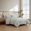 image:imageNautica  Twin Comforter Set Reversible Striped amp Floral Bedding with a Naturally Soft Feel 2 Piece Bed Set with Matching Pillowcase Jacob Bay FloralPenny Pinstripe GreenJacob Bay FloralPenny Pinstripe Green