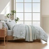 image:imageNautica  Twin Comforter Set Reversible Striped amp Floral Bedding with a Naturally Soft Feel 2 Piece Bed Set with Matching Pillowcase Jacob Bay FloralPenny Pinstripe GreenJacob Bay FloralPenny Pinstripe Green