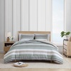 image:imageNautica  Twin Comforter Set Woven Cotton Bedding with Matching Sham MediumWeight for All Seasons Dorm Essentials OekoTex Certified Prospect Harbor GreenProspect Harbor Green