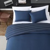 image:imageNautica  Twin Duvet Cover Set Soft Reversible Microfiber Bedding with Matching Sham Solid Home Decor for All Seasons Longdale Navy TwinLongdale Navy