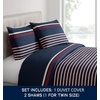 image:imageNautica  Twin Duvet Cover Set Soft Woven Cotton Bedding with a Breathable amp MediumWeight Feel 2Piece Bed Set with Matching Pillowcase Mineola NavyTwin