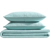 image:imageNautica  Twin Quilt Set Soft amp Reversible Cotton Bedding with a Smooth Finish 2 Piece Striped Bed Set with Matching Pillowcase Tim StripePenny Pinstripe BlueSeahorse Stitch Green