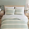 image:imageNautica  Twin Quilt Set Soft amp Reversible Cotton Bedding with a Smooth Finish 2 Piece Striped Bed Set with Matching Pillowcase Tim StripePenny Pinstripe BlueVaradero StripePenny Pinstripe Beige