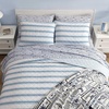 image:imageNautica  Twin Quilt Set Soft amp Reversible Cotton Bedding with a Smooth Finish 2 Piece Striped Bed Set with Matching Pillowcase Tim StripePenny Pinstripe BlueTim StripePenny Pinstripe Blue