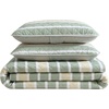 image:imageNautica  Twin Quilt Set Soft amp Reversible Cotton Bedding with a Smooth Finish 2 Piece Striped Bed Set with Matching Pillowcase Tim StripePenny Pinstripe BlueVaradero StripePenny Pinstripe Beige