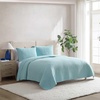image:imageNautica  Twin Quilt Set Soft amp Reversible Cotton Bedding with a Smooth Finish 2 Piece Striped Bed Set with Matching Pillowcase Tim StripePenny Pinstripe BlueSeahorse Stitch Green