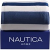 image:imageNautica  Twin Size Blanket UltraSoft Plush Blanket Medium Weight Cozy Bedding Americana Decor with Lobster Stripe DesignAwning Stripe Blue