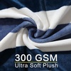 image:imageNautica  Twin Size Blanket UltraSoft Plush Blanket Medium Weight Cozy Bedding Americana Decor with Lobster Stripe DesignAwning Stripe Blue