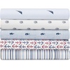 image:imageNautica  Twin Size Sheet Set Crisp Cotton Percale Bedding with Matching Pillowcase Lightweight amp Breathable Bed Sheets Deep Pocket College Dorm Room Essentials Whitewood Sail BlueAudley Blue