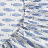image:imageNautica  Twin Size Sheet Set Crisp Cotton Percale Bedding with Matching Pillowcase Lightweight amp Breathable Bed Sheets Deep Pocket College Dorm Room Essentials Whitewood Sail BlueWoodblock Fish Blue