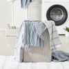 image:imageNautica  Twin Size Sheet Set Crisp Cotton Percale Bedding with Matching Pillowcase Lightweight amp Breathable Bed Sheets Deep Pocket College Dorm Room Essentials Whitewood Sail BlueWoodblock Fish Grey
