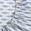 image:imageNautica  Twin Size Sheet Set Crisp Cotton Percale Bedding with Matching Pillowcase Lightweight amp Breathable Bed Sheets Deep Pocket College Dorm Room Essentials Whitewood Sail BlueWoodblock Fish Blue