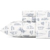 image:imageNautica  Twin Size Sheet Set Crisp Cotton Percale Bedding with Matching Pillowcase Lightweight amp Breathable Bed Sheets Deep Pocket College Dorm Room Essentials Whitewood Sail BlueWhitewood Sail