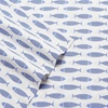 image:imageNautica  Twin Size Sheet Set Crisp Cotton Percale Bedding with Matching Pillowcase Lightweight amp Breathable Bed Sheets Deep Pocket College Dorm Room Essentials Whitewood Sail BlueWoodblock Fish Blue