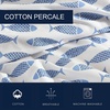 image:imageNautica  Twin Size Sheet Set Crisp Cotton Percale Bedding with Matching Pillowcase Lightweight amp Breathable Bed Sheets Deep Pocket College Dorm Room Essentials Whitewood Sail BlueWoodblock Fish Blue
