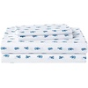 image:imageNautica  Twin Size Sheet Set Crisp Cotton Percale Bedding with Matching Pillowcase Lightweight amp Breathable Bed Sheets Deep Pocket College Dorm Room Essentials Whitewood Sail BlueCloyster