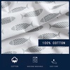 image:imageNautica  Twin Size Sheet Set Crisp Cotton Percale Bedding with Matching Pillowcase Lightweight amp Breathable Bed Sheets Deep Pocket College Dorm Room Essentials Whitewood Sail BlueWoodblock Fish Grey