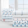 image:imageNautica  Twin Size Sheet Set Crisp Cotton Percale Bedding with Matching Pillowcase Lightweight amp Breathable Bed Sheets Deep Pocket College Dorm Room Essentials Whitewood Sail BlueWhitewood Sail